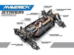 Maverick Strada XT 1/10 RTR Electric Truggy -Deals Maverick Store MV12613 10 2