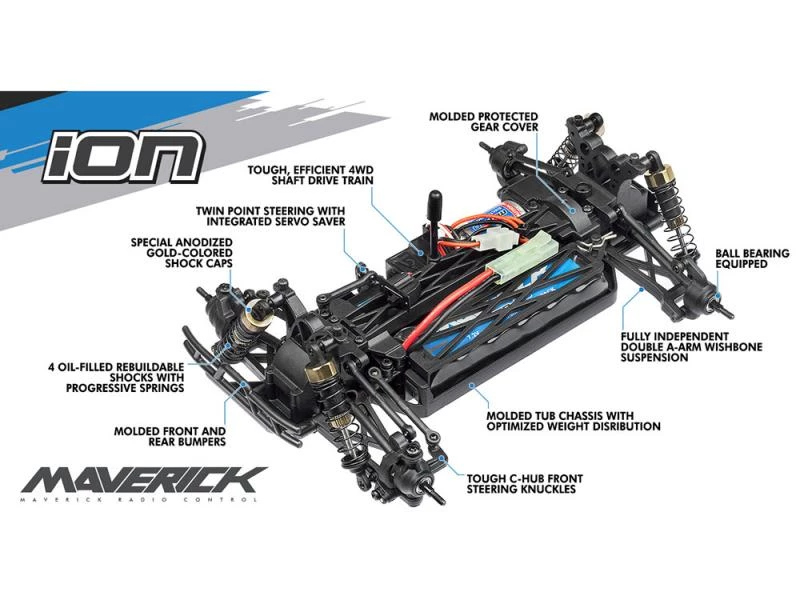 Maverick ION RX 1/18 RTR Electric Rally Car 5 Maverick ION RX 1/18 RTR Electric Rally Car - Image 4