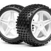 Maverick 1/10 Buggy White Rear Wheel & Tyre Assembly -Deals Maverick Store mv22115 01 wh