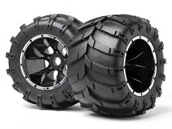 Maverick Mounted Wheels And Tyres 2 Pcs (blackout Mt)